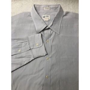 J Crew Men's LARGE Grey Long Sleeve Button Down Dress Shirt